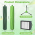 Replacement Parts for i'Robot Roomba i3 i7 E5 j7 i4 i7+ i3+ i4+ i6 i6+ i8 i8+ E6 E7, 2 Set Rubber Brushes & 8 HEPA