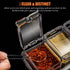 V·RESOURCING Clear Seasoning Box, 3 Pieces Spice Pots Storage Container for Spice, Salt, Sugar, Liquid Condiment Jars