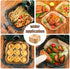 7.5 Inch Air Fryer Parchment Paper Liners, 150 Pcs Non-stick Disposable Liners for 2-5 QT Frying, Baking