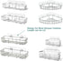 12 Pcs Shower Caddy Adhesive Hooks Replacement Storage Shelf Basket Strips Hook/No Drilling Strong Adhesive