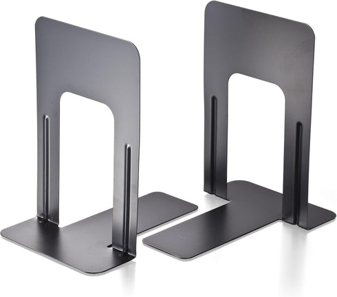 Officemate Non-Skid Bookends, 9”, Chip Proof Enamel Coating, Non-Skid Base (93051)