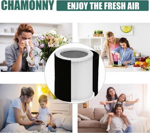 H-HF400-VP Filter Replacement for Hunter H-HF400-VP, H-PF400, 2 True HEPA Filters + 8 Pre-Carbon Filters