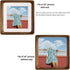 8x8 8x8 6x6, FLECHAZO Picture Frames, Natural Walnut Wood Frame with Mat for Pictures Square Wall Gallery Photo Frame