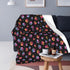 50x60-Inch Cute Dog Paw Print Theme Blanket Lightweight and Compact for Easy Folding, Anti-Pill, Wrinkle-Resistant