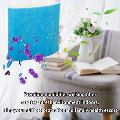 HIFROM 3Pack Replacement Blue Mesh Humidifier Wicking Filters HC-888 HC-888N for Honeywell HCM-890 Series