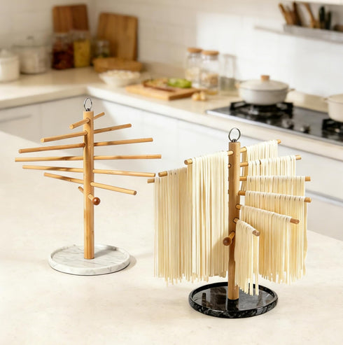 7 Pasta Drying Rack with Transfer Wand and Bars, noodle drying rack Easy to Transfer for Drying Pasta and Cooking