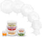 Silicone Stretch Lids, Reusable Zero Waste Silicon Container Lid Covers for Food, 6PCS, White