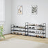 3-Tier 15 Shoe Rack Metal Shoe Rack - Stylish Black Shoe Organizer for Pairs - Easy to Assemble Entryway Storage Shelf