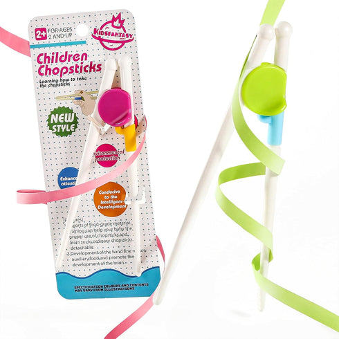 Kids Chopsticks, 2 Pairs Training Chopsticks for Toddler Beginners Learning and Practice
