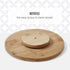 Copco Bamboo Lazy Susan Turntable, 10-Inch Wooden Organizer for Table or Countertop