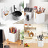 rejomiik Toothbrush Holders for Bathroom Countertop, 3 Slots Electric Toothbrush and Toothpaste Organizer