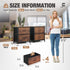 Set 2 2 2 P2 CAPHAUS of Drawer Storage Tower w/ Fabric Bins, Nightstand w/ Drawers, Sorting Unit, Chest of Drawers