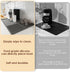 Silicone Coffee Mat with Raised Edges, 24'' x 16'' Coffee Bar Mat for Countertops, Fits Under Coffee Maker, Dish Drying