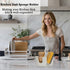 2-Slot Countertop Ceramic Sponge Holder, Dish Sponge Holder for Kitchen Sink, Keeps Sponges Dry & Clean, Rust-Free