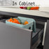 LALASTAR Small Trash Can with Lid, Indoor Kitchen Compost Bin for Countertop, 5L/1.3 Gal, Blue