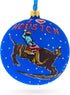 I Love Houston, Texas Glass Ball Christmas Ornament - 4 Inches