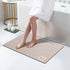 Diatomaceous Earth Bath Mat - Super Absorbent Non-Slip Fast Drying Shower Rug, Thin Bathroom Floor Mat, Machine