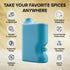 Set, Portable Pepper Shaker (Blue) - Versatile Seasoning Multi Functional Salt Dispenser Spice Shakers for Easy Use