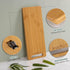 Bamboo Appliance Slider, Coffee Maker Rolling Tray for Kitchen Countertop, Small Size with Rubber Wheels
