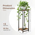 2 32.5" Tier Tall Plant Stand Indoor, Corner Plant Stands for Indoor Plants Multiple, Multi-Functional Small Side Table