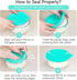 1-Quart 2 Pack) SOPHICO Silicone Replacement Lids Fit Ultimate Glass Containers, Airtight Seal Bowl Covers for Yogurt