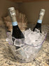 Yesland Clear Acrylic Ice Bucket, 3.5 Liter Storage Tub for 2 Wine, Champagne, Beer Bottles