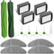 Vacuum Accessories Kit for iRobot Roomba Combo i5, i5+, j5, j5+ - 2 Brush Rollers, 4 HEPA Filters, 4 Mop Pads, 4 Side
