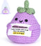 LOCOODAY Emotional Support Purple Eggplant,Positive Crochet Eggplant Inspirational,Positive Birthday Gifts for Women Men