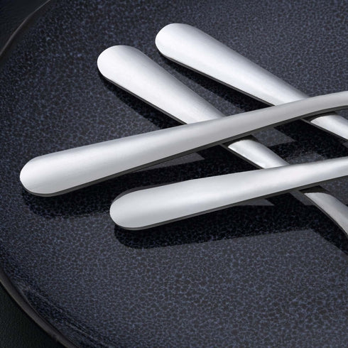 Unokit 36-Piece Silverware Set, 6.7 inch Stainless Steel Dinner Spoons, Dessert Spoon, Tablespoon, Mirror Polished,