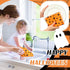 Mindsoft 36 Pcs Halloween Reusable Paper Towels Rolls Washable Bulk Halloween Boo Ghost Pumpkin Kitchen Dish Towels