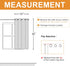 2 52 45 Inch Hiasan Blackout Curtains for Bedroom - Thermal Insulated & Light Blocking Window Curtains for Living
