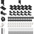 KOLAKO Accessories Kits for Flexible Bendable Ceiling Curtain Track - 12 Feet Curtain Track Rollers, Stainless Steel