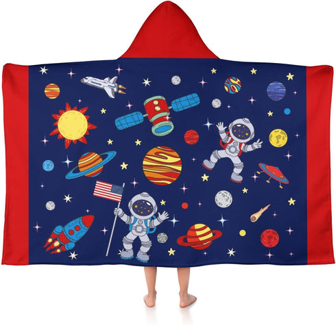 sdhinlwo Thickened Hooded Towels for Kids Suitable Girls Boys Kids Bath Towels, 30"x50"