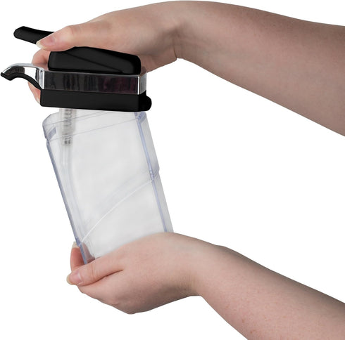 Set Casabella Duo Soap Dispenser with Sponge Holder - Black & Chrome