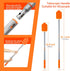 JEHONN 4-in-1 Tile Tub Scrubber with Long Handle, Upgraded Shower Cleaning Brush for Bathroom