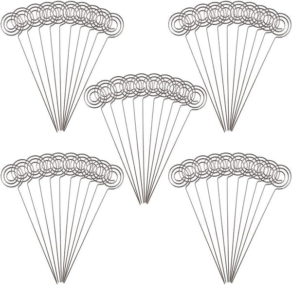 50 Pcs 6" Stand Card Holders for Wedding Party Table Number Name Sign Memo Holder Clay Cake Accessories