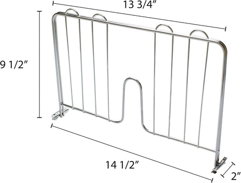 Thunder Group CMDC014 14"L Pressure-fit Shelf Divider