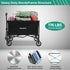 176lbs Camping(Black-5.8 164L) SUNNYFEEL Collapsible Wagon Cart with Wheels Foldable - Standard Borderless Version