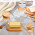 Hekeieon Countertop Butter Dish With Glass Lid - Airtight Seal for Freshness, Large Butter Dish for East and West Coast