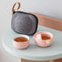 HEER Chinese Gaiwan Tea Set with Teapot and Cup for One, Small Ceramic Gongfu Teacup for Home Office