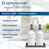 Countertop 2 7.7" Counter Spacewiser and Vanity Tray - PC Small Silicone Bathroom Trays, Kitchen Soap Tray, Dish Sponge