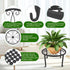 6 Pack Outdoor Plant Stand, Heavy Duty Metal Plant Stand, Flower Pot Stand Indoor Outdoor , Rust Proof Iron Planter