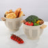 Metal Colander with Wood Handle, 5.5 Quart Powder Coated Steel Kitchen Strainer, Stable Base, Sand Yellow