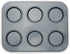 Fox Run Non-Stick Baking Pan, 6 Cup Large Muffin Top, Metallic