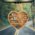2D Talataca Bookshelf Heart Shape Book Lovers Nerd Bookworm Reader Gift Flat Car Rear View Mirror Accessories Christmas