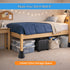 6 Inch, Set 4 BTSD-home Bed Risers Heavy Duty Round Furniture Risers for College Dorm Bed, Sofa, Couches & TV Stands