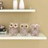 Set 3 of Owl Statues Home Dcor, Cute Owl Figurines for Shelf, Living Room Bedroom Office Desktop, Bookshelf, Animal