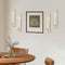 Gold Candle Sconces Set of 4, Taper & Pillar Wall Candle Holder,