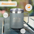 Christian Art Gifts Stainless Steel Double Wall Vacuum Insulated Camp Style Travel Mug 11 oz Gray with Lid and Handle