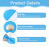 Silicone Baking Mat: Round Cake Mat with Measurements for Pastry Baking Sheet, Non-Stick and Heat Resistant, Blue
